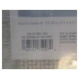 Checkered Rectangular Area Rug 3ft 10in x 5ft 4in