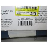 Room Essential 2 Piece Cotton Blend Sateen Duvet Cover Set Twin/XL Twin, Ivory & Blue