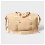Tan Faux Neoprene Weekender Bag - All In Motion