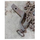 Towing/Trailer Lot - Receiving Hitch and Receiver with Pins and Chains