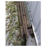 Large Metal Work Lot - Big Iron - Angle Iron, Piping, Tube Steel , Specialty Aluminum and Large Pile of Barn Tin Siding/Roofing + Storage rack