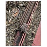 Large Metal Work Lot - Big Iron - Angle Iron, Piping, Tube Steel , Specialty Aluminum and Large Pile of Barn Tin Siding/Roofing + Storage rack