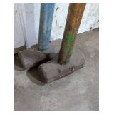Sledge Hammer Lot - Large Blue Handled and 1 Small Handled