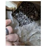Approximately 10-12 Heavy Boxes of Screws and Nails - Decking/Metal/Roofing and More