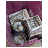 Bin of Door Pulls/Knobs - Mixed Hardware + 1 Commercial Door Closer