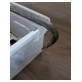 Tote of Mixed Hand Tools - Wrenches/Snips/Screwdrivers and Pry Bar