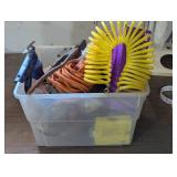 Mixed Bin - Power cord, Air Hose, Caulking, Shop Light and More