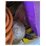 Mixed Bin - Power cord, Air Hose, Caulking, Shop Light and More