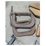 Huge Lot of Clamps - Including C Clamps and Wood Clamp