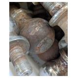 Bin of assorted Hitch Balls and pins - All sizes