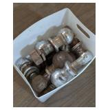 Bin of assorted Hitch Balls and pins - All sizes