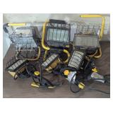 Six Shop Lights - 3 are Clamp Ons