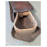 Leather Riding Horse Saddle - Wooden Stirrup
