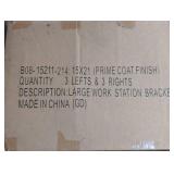 12 Heavy Duty Metal Brackets - 15" x 21"