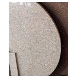 Lot of Granite Counter Top With Circle Island Corner
