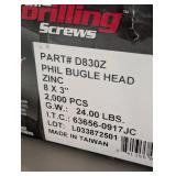 Phil Bugle Head Screws - 6x1-7/8 & 8x"3