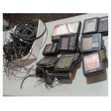 Lot of Fish Finders and Depth Finders with Cords