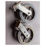 Pair of 8x2 Swivel Casters