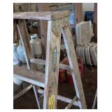 Pair of Wooden 6 Foot Ladders