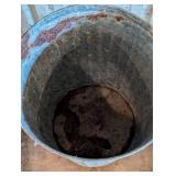 30 Gallon Galvanized Garbage Can with Lid and Scoop