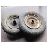 2 Wheelbarrow Wheels and Rims