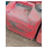 Lot of 5 Plastic Gas Cans - Red