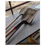 Great Lot of 3 Shovels - 2 Flat Head and 1 Spade
