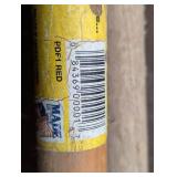 Set of 4 - Durafork Stable Fork With Red Polycarbonate Tines And 52 Inch Handle