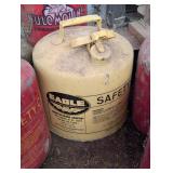 Lot of 6 Vintage Metal Gas Cans - Great Shape