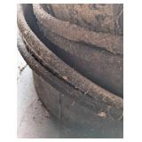 6 Rubber Feed/Water Pales