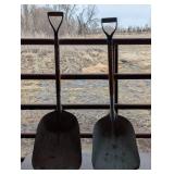 Pair of Metal Scooping Shovels