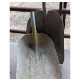 One Metal Scooping Shovels with Extra Shovel Missing Handle