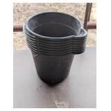 Set of 8 Cleaning Buckets with Handles