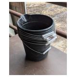 Set of 8 Cleaning Buckets with Handles