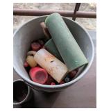 Pale of Candles and Melting Canister - see next 2 lots