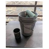 Pale of Candles and Melting Canister - see next 2 lots