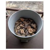 5 Gallon Bucket cut up Wood Chunks