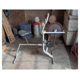 Knife/Tool Sharpener - Pedal Power with Can Holder