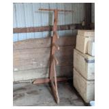 Large Wooden Saddle Blanket Stand