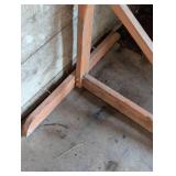 Large Wooden Saddle Blanket Stand