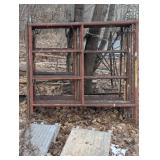 Large Set of Scaffolding - 10 Upright - Pile of Side Supports - Extra Casters