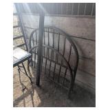 Vintage Metal Bed Headboard/Footboard and Frame