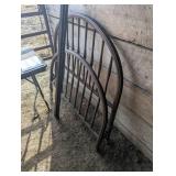 Vintage Metal Bed Headboard/Footboard and Frame