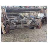 Large Red Manure Spreader - Heavy Duty Tires Needs New Boards