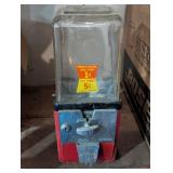 1 & 5 Cent Glass Top Gumball machine