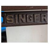 Vintage Singer Sawing Machine with Cabinet