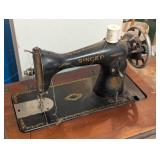 Vintage Singer Sawing Machine with Cabinet