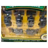 10 pc John Deere Mini String Light Covers Combines (5) Wheat Headers and (5) Corn Headers - String Lights Not Included