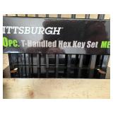 (2) Sets Pittsburgh 10pc T-Handled Hex Key Sets (1) SAE & (1) Metric