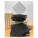 (55) 14" x 14" Black Metal Shalving Grid